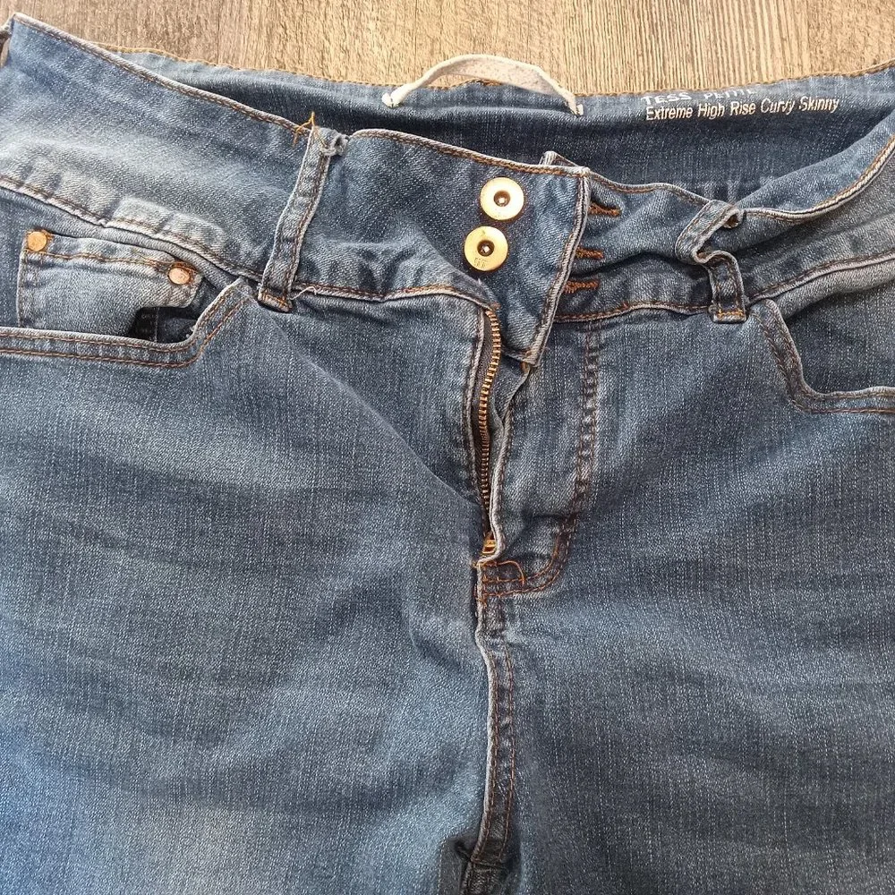 Tess size 14p extreme high rise curvy skinny jeans - Picture 3 of 4